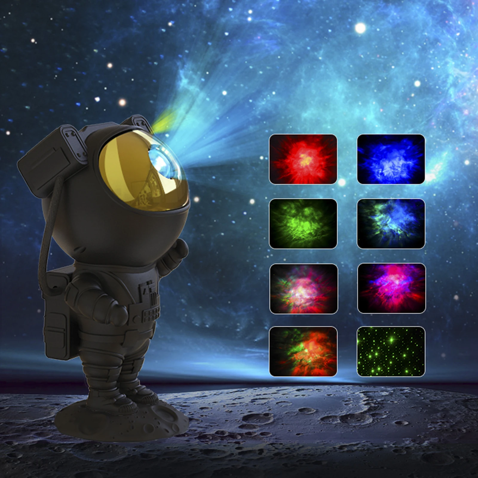 Astronaut Projector Night Light with Remote Control 8 Different Nebulae Effects Ambient Light Desktop Decoration LED Night Light
Astronaut Projector Night Light with Remote Control 8 Different Nebulae Effects Ambient Light Desktop Decoration LED Night Light