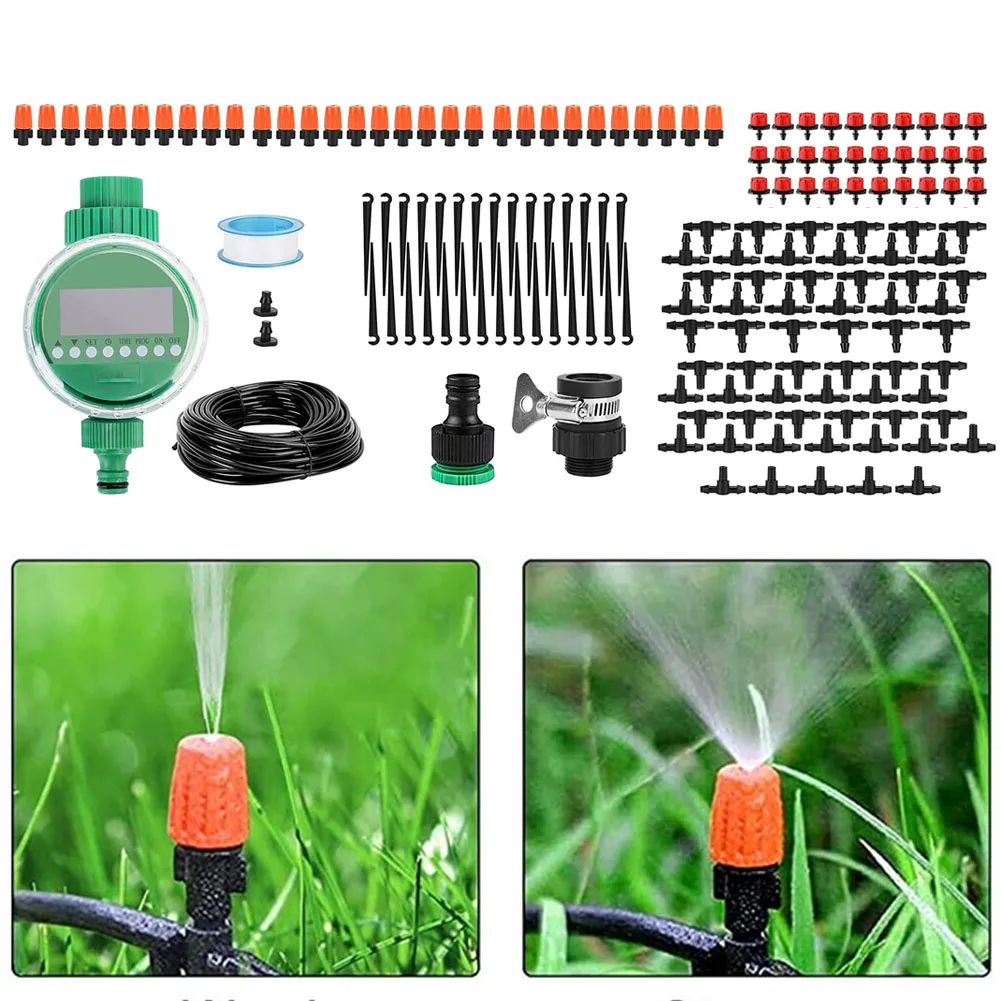 Garden Watering System Drip Irrigation Kit With Timer 158PCS Garden Irrigation System With Adjustab Drip Watering
Garden Watering System Drip Irrigation Kit With Timer 158PCS Garden Irrigation System With Adjustab Drip Watering