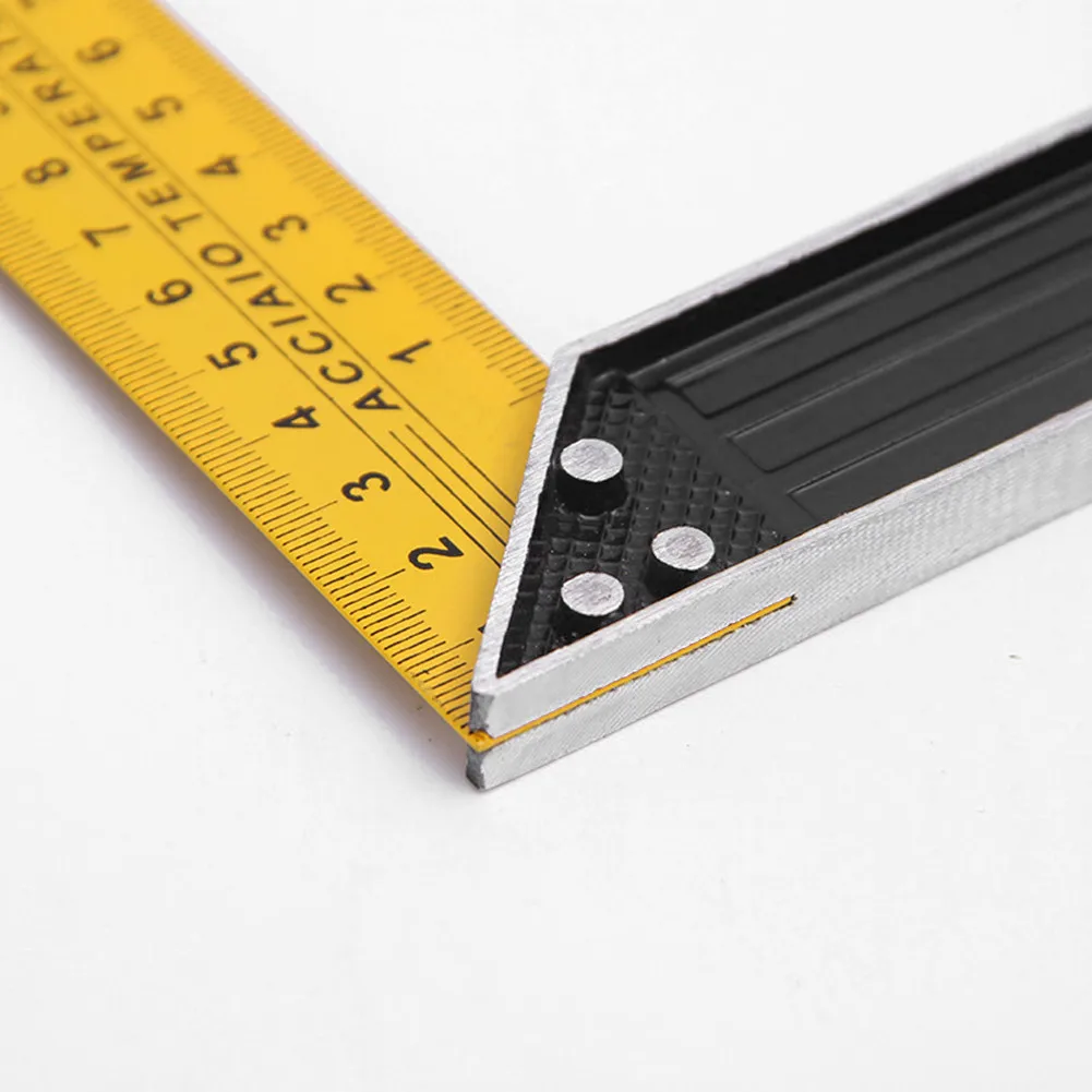 

Angle Square Ruler Carpenter Stainless Steel Tool Woodworking 90 Degree Craft Engineer L-Square Measure Precision