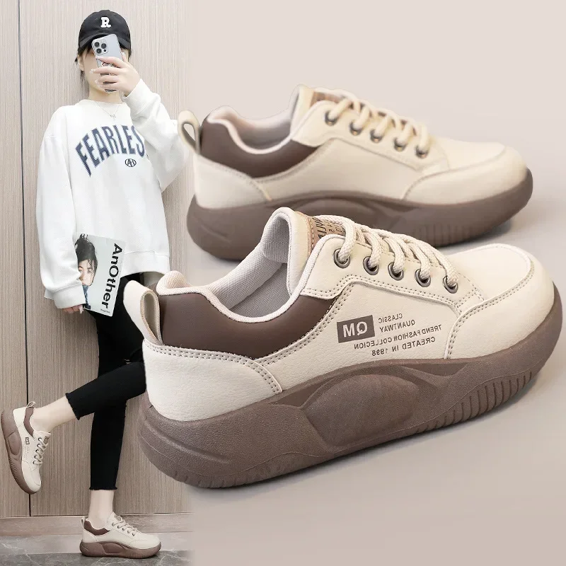 New 2024 Spring Casual Sneakers Thick-soled Heightened Shoes Korean Version Sneakers Women's Shoes Student Street Photography
New 2024 Spring Casual Sneakers Thick-soled Heightened Shoes Korean Version Sneakers Women's Shoes Student Street Photography