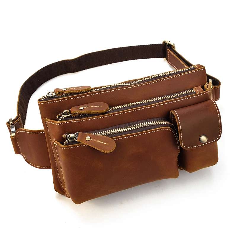 New Leather Waist Bag For Travel Men Male Chest Bag Waist Pack Dual Use Leahter Bag Male Chest Bag Leather Fanny Pack Men
New Leather Waist Bag For Travel Men Male Chest Bag Waist Pack Dual Use Leahter Bag Male Chest Bag Leather Fanny Pack Men