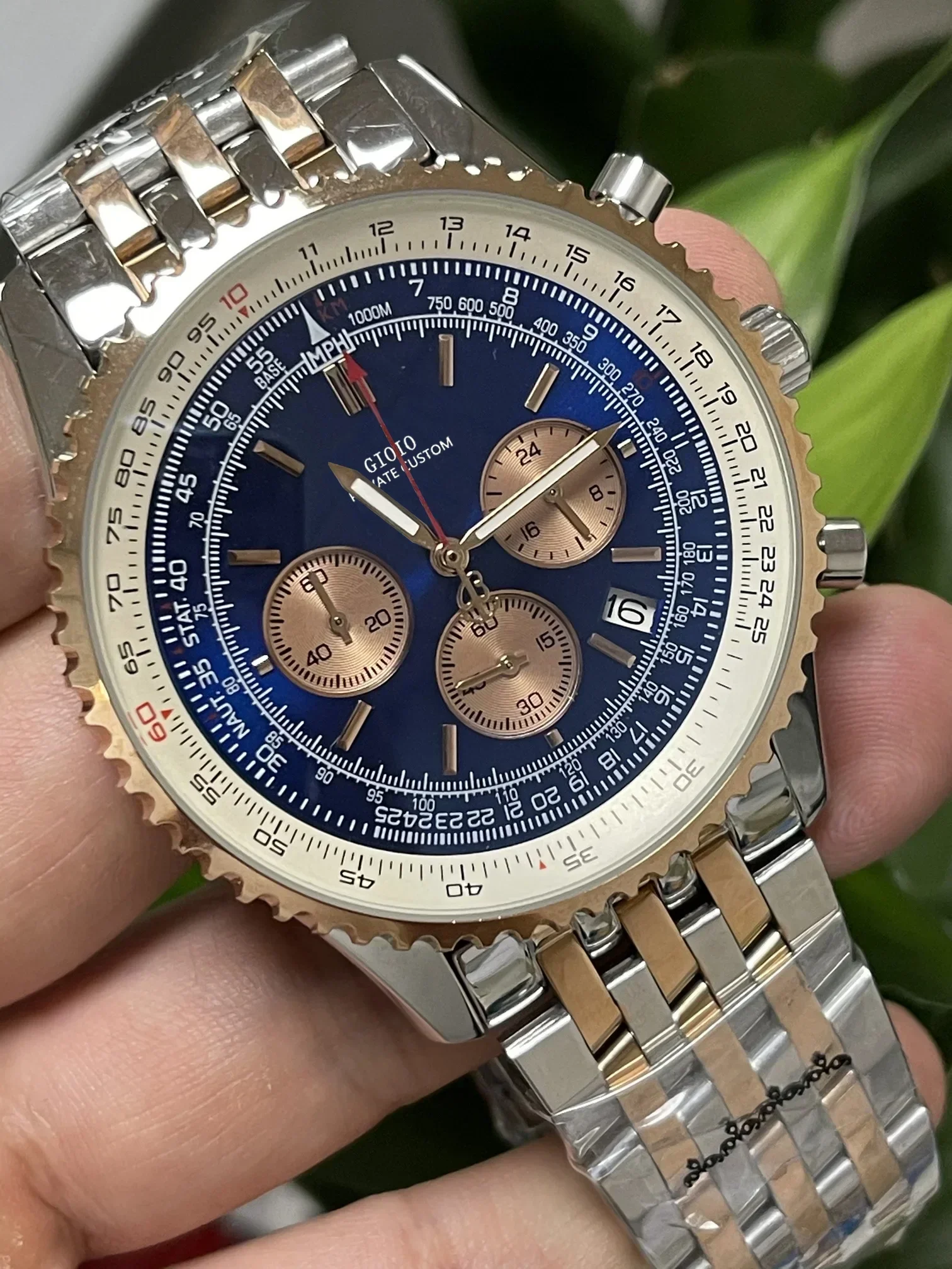 Luxury New Mens Quartz Chronograph Watch Stainless Steel Silver Black Blue Rose Gold Sapphire Glass Watches 46mm
Luxury New Mens Quartz Chronograph Watch Stainless Steel Silver Black Blue Rose Gold Sapphire Glass Watches 46mm