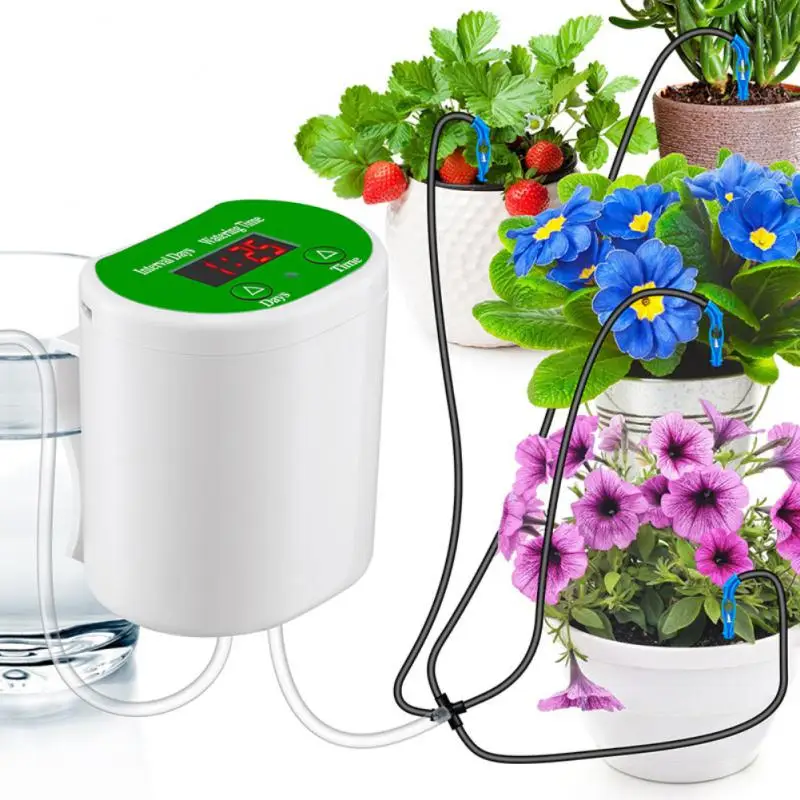 

Electric Automatic Drip Irrigation System Intelligent Timing Auto Watering Machine USB Charging Garden Green Plant Sprinkler