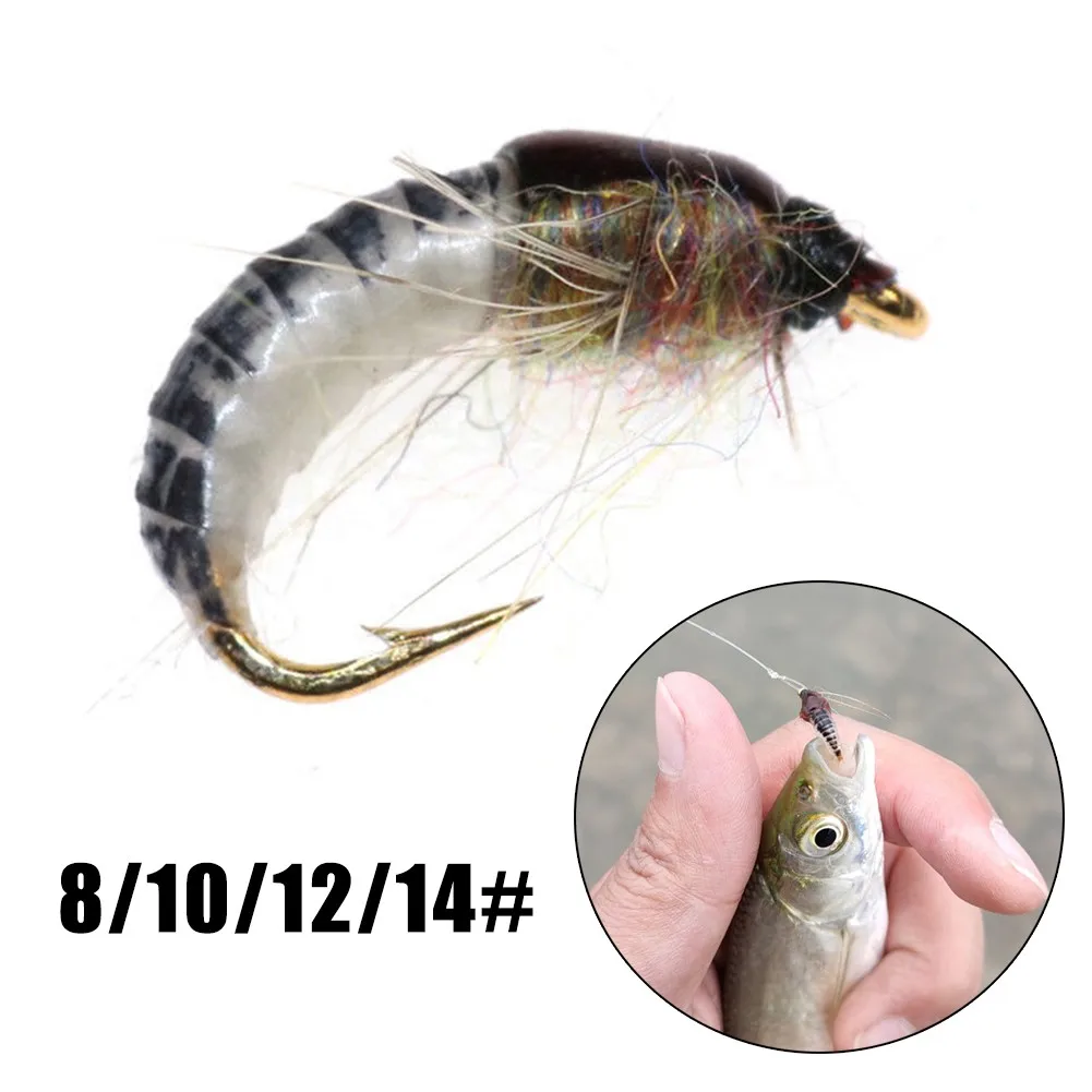 Fishing Lure Carbon Steel Feather Chemical Fiber Insect Bait Lure Insect Black+White Fly For Trout Fishing Lure Nymph Hot Sale
Fishing Lure Carbon Steel Feather Chemical Fiber Insect Bait Lure Insect Black+White Fly For Trout Fishing Lure Nymph Hot Sale