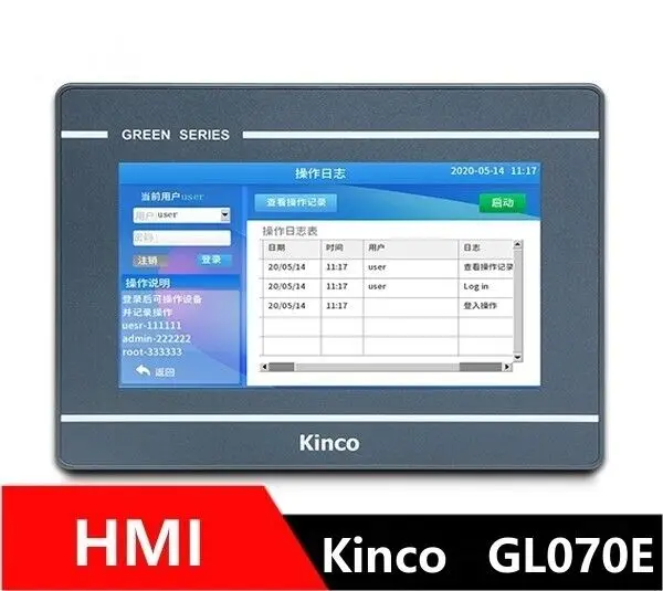 

New Kinco GL070E HMI Touch Screen 7 Inch 800*480 1 Ethernet Replace MT4434TE