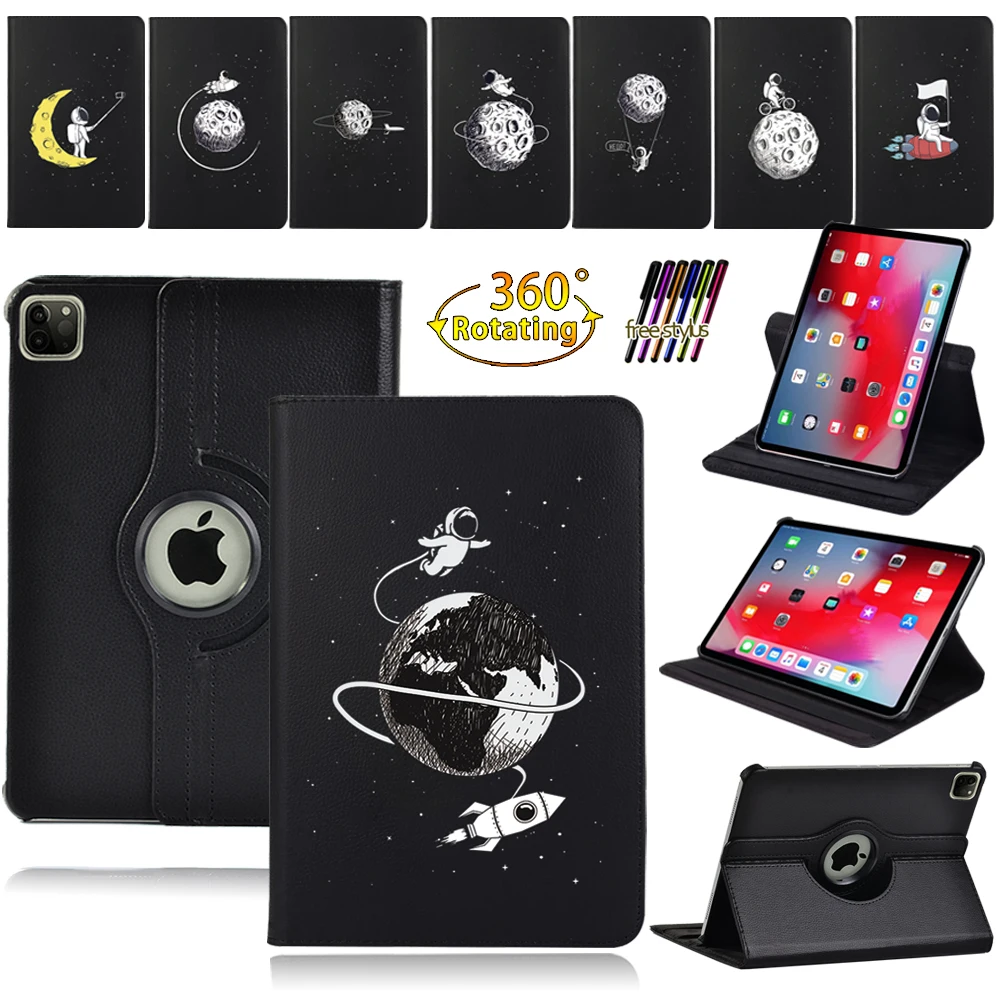 

360 Degrees Rotating Smart Tablet Case for Apple Ipad Air 5/Air 1/2 9.7"/Air 3 10.5"/Air 4 10.9" Shockproof Leather Protective