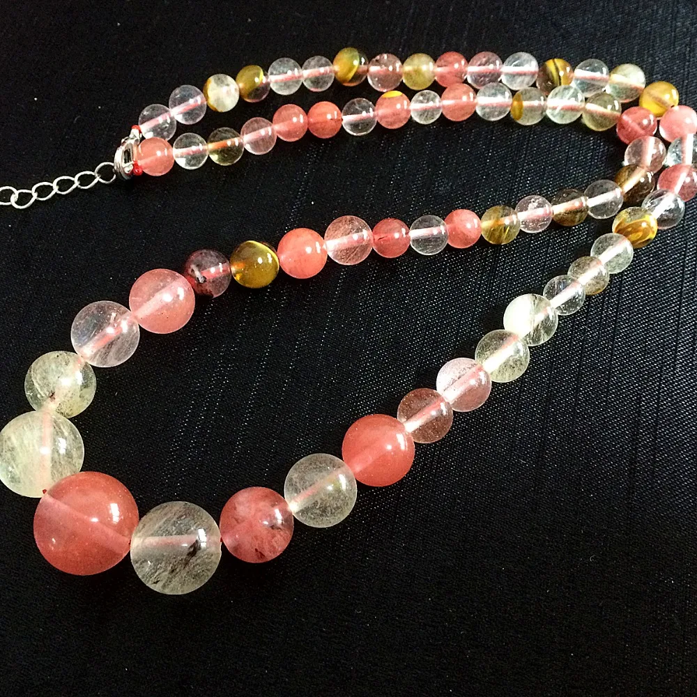 Multicolored watermelon tourmaline stone 6-14mm lovely round beads making best sale Necklace
Multicolored watermelon tourmaline stone 6-14mm lovely round beads making best sale Necklace