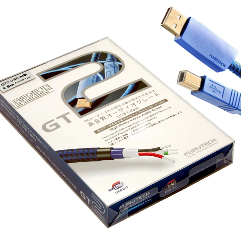 

Furutech GT2 OCC Copper Silver-Plated USB A To B Hi-Fi Audio DAC Digital Cable