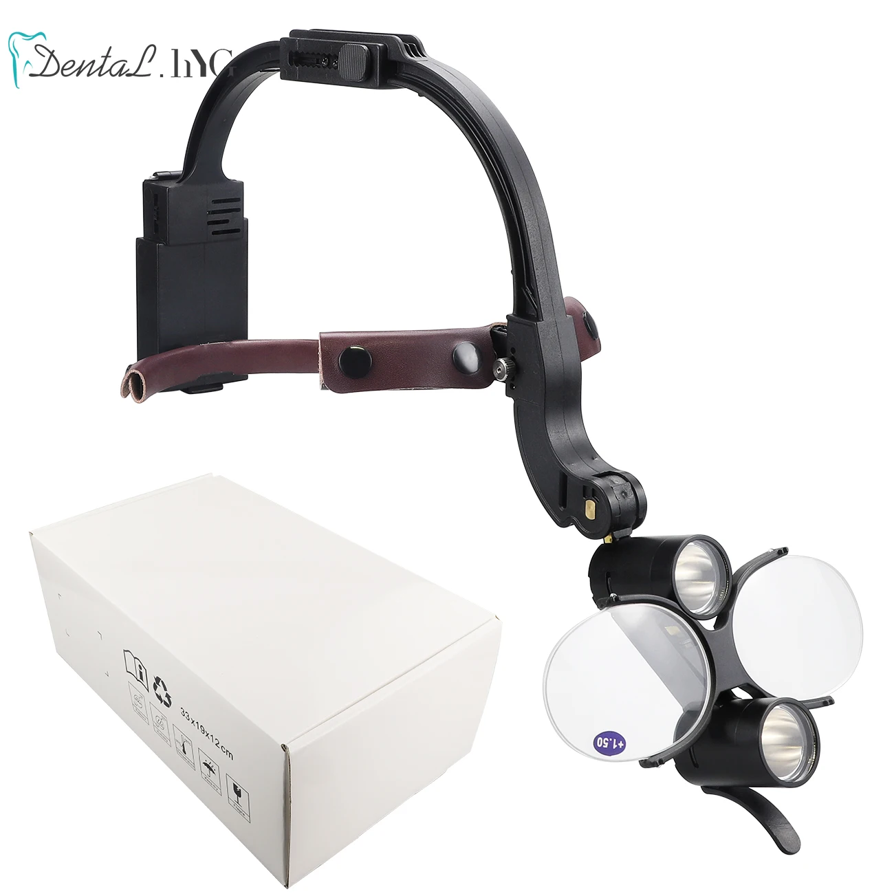 

Dental LED Headlight Binocular Loupes 2.5X/3.5X Headband Ajustable 5W Dentist Surgical Headlamp Dentistry Magnifier