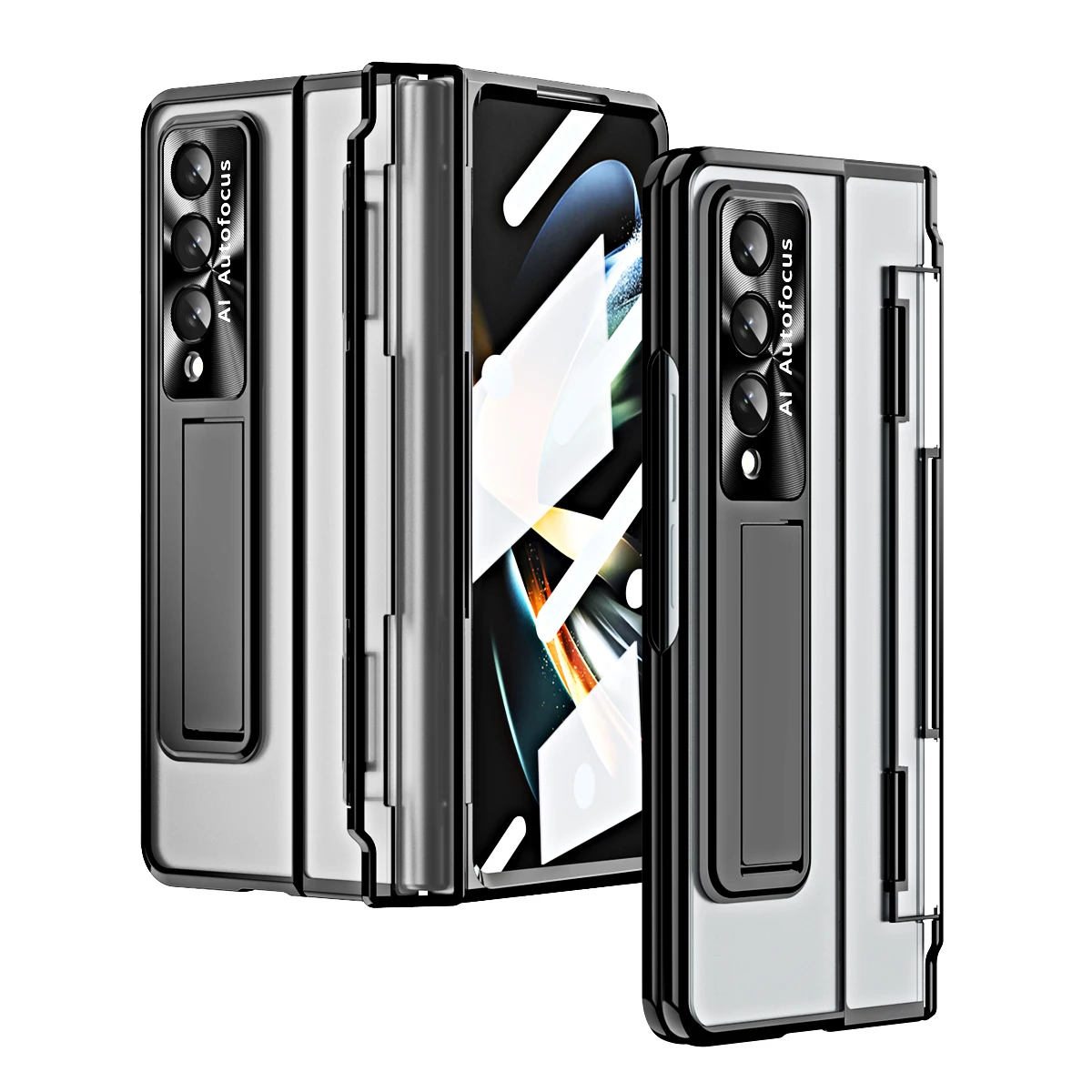 Electroplating Transparent Hard Case For Samsung Galaxy Z Fold 4 Fold 3 5G Case Glass Film Screen Stand Flat Hinge For Fold3 4
Electroplating Transparent Hard Case For Samsung Galaxy Z Fold 4 Fold 3 5G Case Glass Film Screen Stand Flat Hinge For Fold3 4