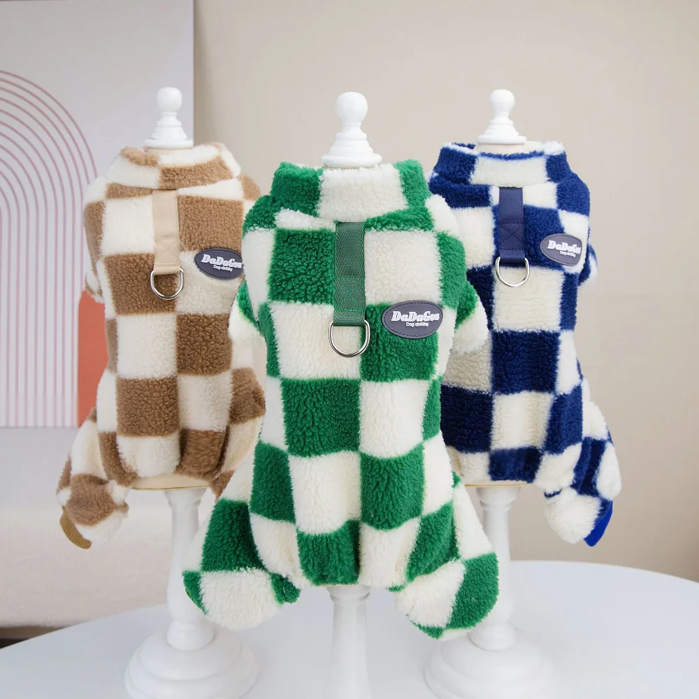 Puppy Jumpsuit Autumn Winter Pet Plaid Sweater Cat Cute Desinger Harness Small Dog Fashion Clothes Poodle Pomeranian Chihuahua
Puppy Jumpsuit Autumn Winter Pet Plaid Sweater Cat Cute Desinger Harness Small Dog Fashion Clothes Poodle Pomeranian Chihuahua
