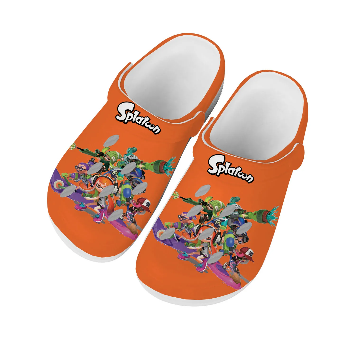 

Аниме мультфильм игры брызги домашние сабо для мужчин женщин подростков изготовленная на заказ обувь для воды садовые пляжные модные тапочки сандалии