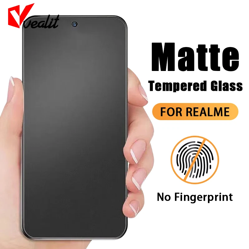 

1-3Pcs Matte Tempered Glass For Realme GT5 GT3 GT2 Q3S Q5 Pro Screen Protectors C55 C53 C51 C35 C33 C31 C30S C25Y Frosted Film