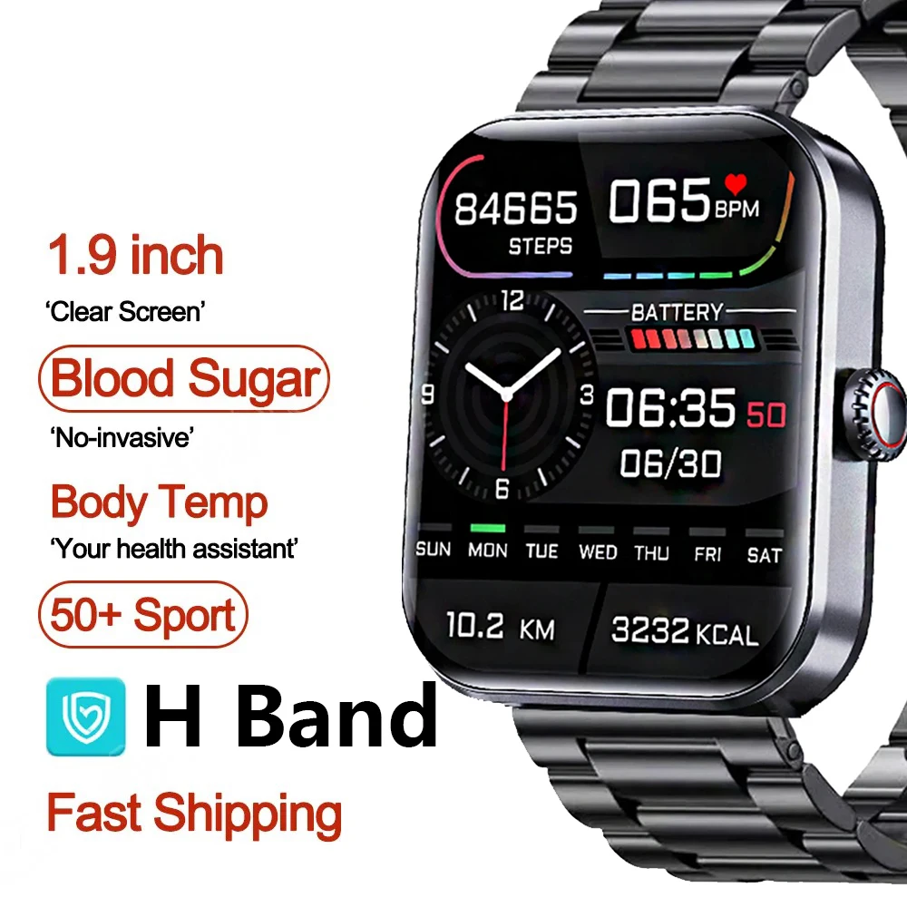 

Умные часы H Band для мужчин и женщин, спортивные уличные Водонепроницаемые многофункциональные смарт-часы с функцией измерения пульса, уровня кислорода в крови, с Bluetooth
