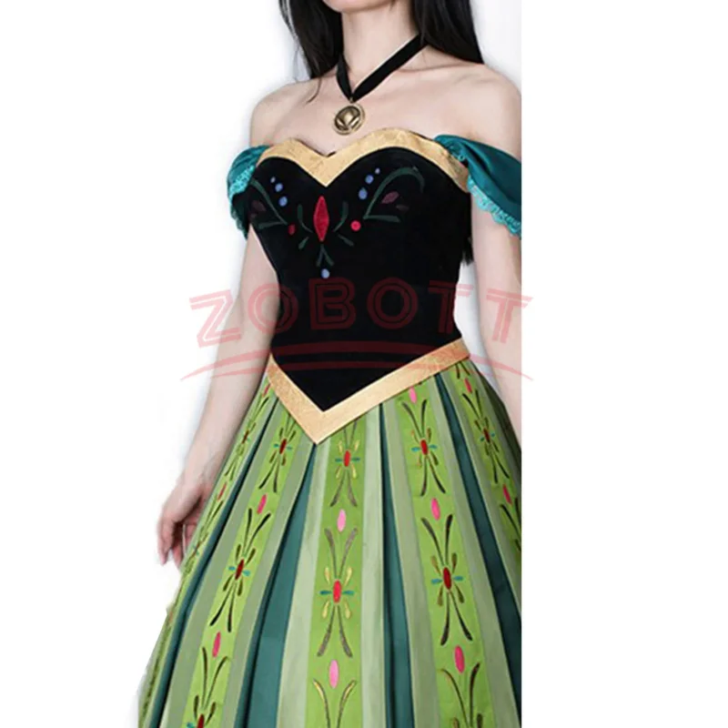 Anna Cosplay Costumes Movie Frozen Princess Anime Women Female Adult Dress Clothing Necklace Suit Carnival Party 
Anna Cosplay Costumes Movie Frozen Princess Anime Women Female Adult Dress Clothing Necklace Suit Carnival Party