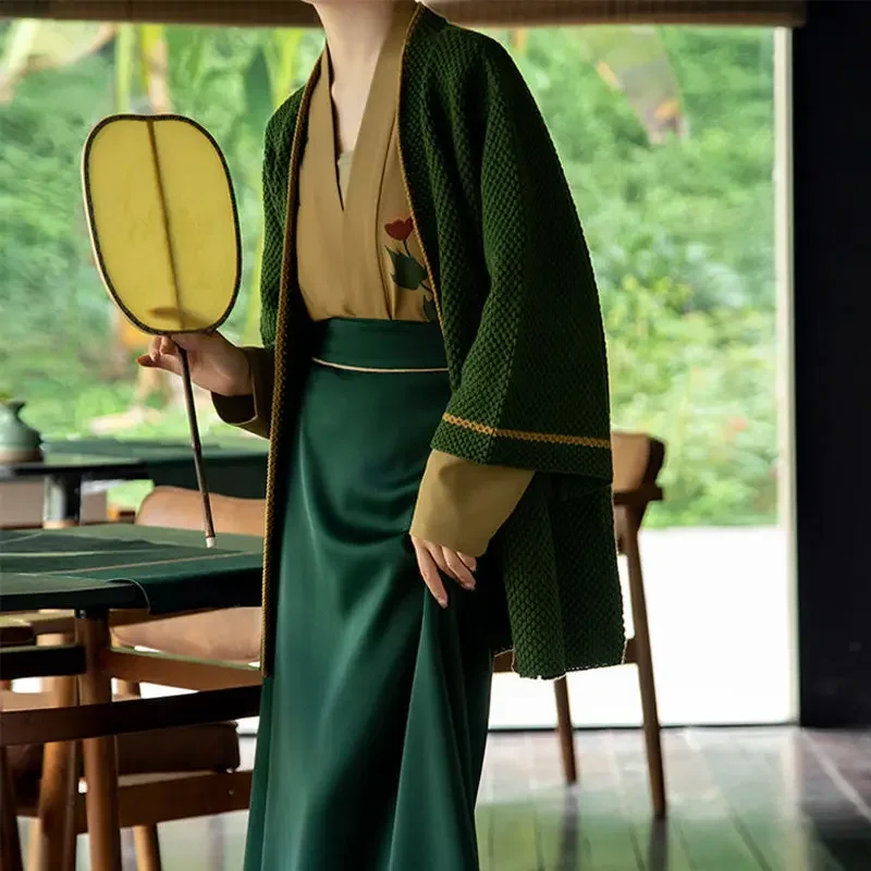 Женская элегантная шерстяная вязаная повседневная юбка Hanfu в старинном стиле для взрослых, традиционный китайский костюм для выступлений
Женская элегантная шерстяная вязаная повседневная юбка Hanfu в старинном стиле для взрослых, традиционный китайский костюм для выступлений