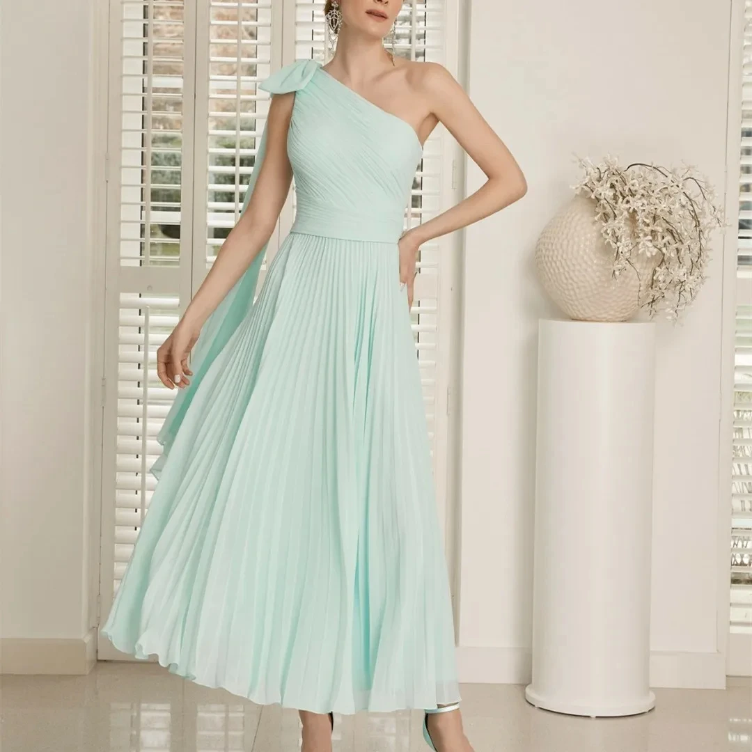 Elegant Simple A-Line One Shoulder Evening Gowns New Big Bow Ruched Sleeveless Prom Dresses Pleated Vestidos De Fiesta D10274
Elegant Simple A-Line One Shoulder Evening Gowns New Big Bow Ruched Sleeveless Prom Dresses Pleated Vestidos De Fiesta D10274