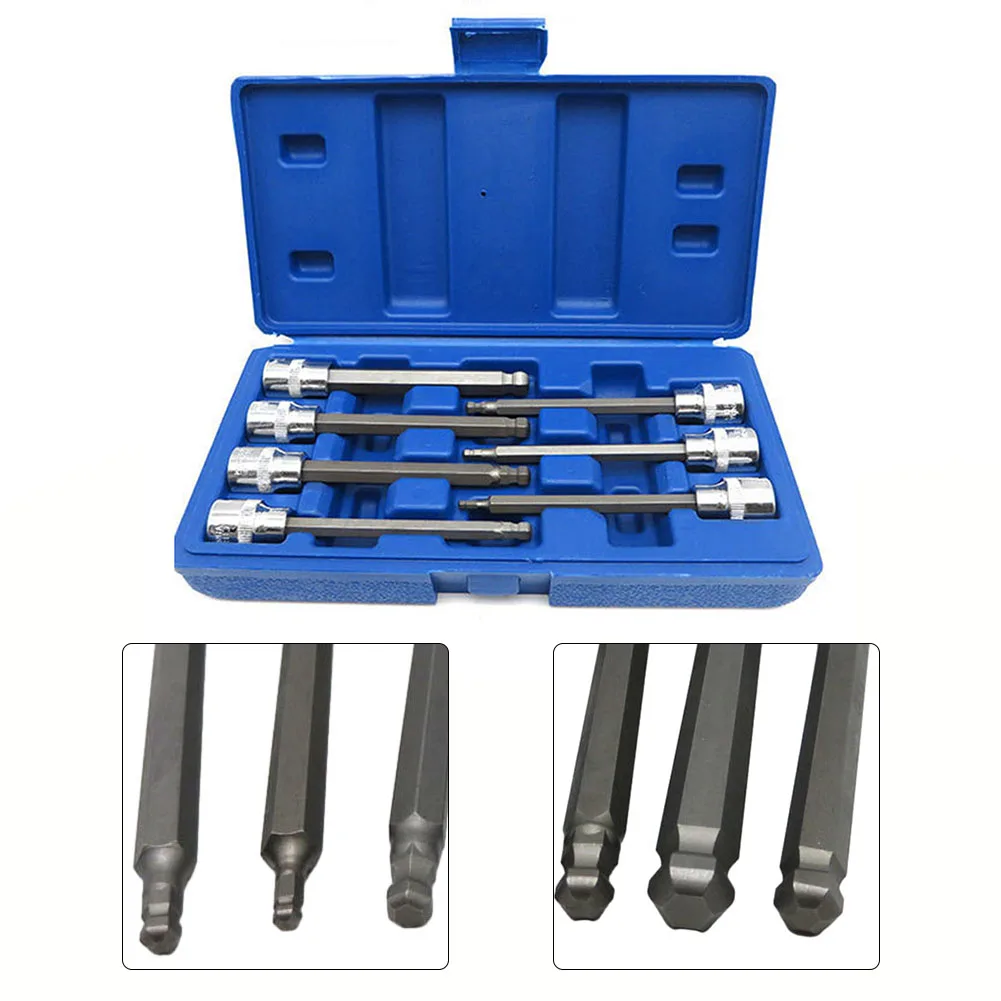 Drillforce 7PCS M4-M10 3/8" Drive Socket Bits Set Adapter Spanner Wrench 12 Points Repair ToolsH3, H4, H5, H6, H7, H8, H10 Tools
Drillforce 7PCS M4-M10 3/8" Drive Socket Bits Set Adapter Spanner Wrench 12 Points Repair ToolsH3, H4, H5, H6, H7, H8, H10 Tools