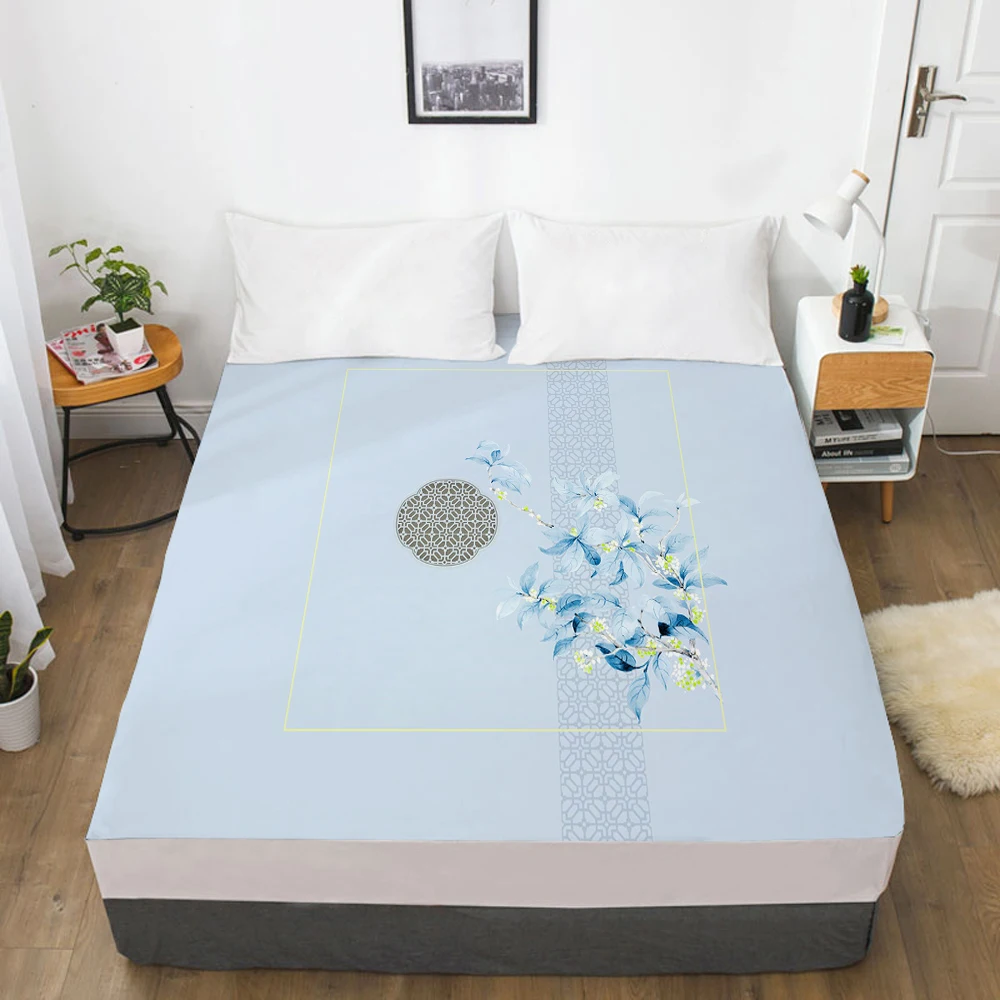1pc Elastic fitted sheet bed sheet With An Elastic Band Mattress Cover 160x200 135x200 Customizable size Bed cover oil blue
1pc Elastic fitted sheet bed sheet With An Elastic Band Mattress Cover 160x200 135x200 Customizable size Bed cover oil blue