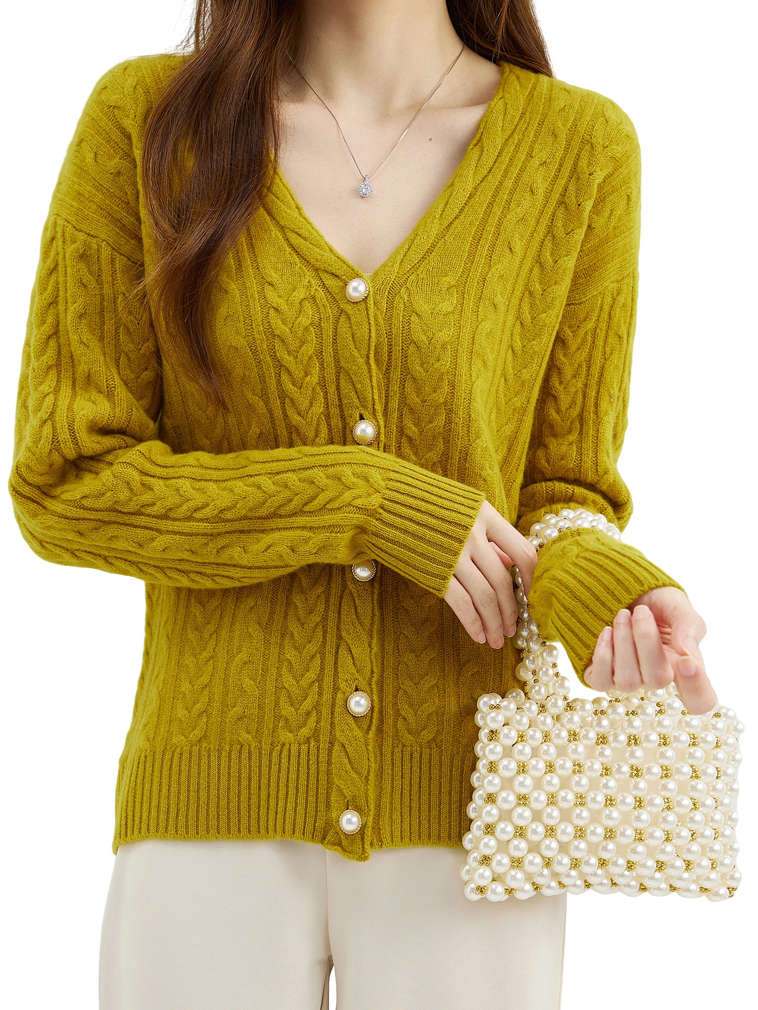 Cardigans Vintage Sweater 100% Merino Wool Cardigan for Women Clothes Fall Winter Sweater V Neck Warm Soft Long Sleeve Knit Tops
Cardigans Vintage Sweater 100% Merino Wool Cardigan for Women Clothes Fall Winter Sweater V Neck Warm Soft Long Sleeve Knit Tops