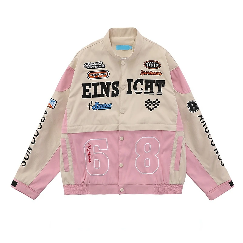 Windproof Hip Hop High Street All Match Racing Wear American Women's Oversize Detachable Biker Jackets Coats Couples 2022 New
Windproof Hip Hop High Street All Match Racing Wear American Women's Oversize Detachable Biker Jackets Coats Couples 2022 New