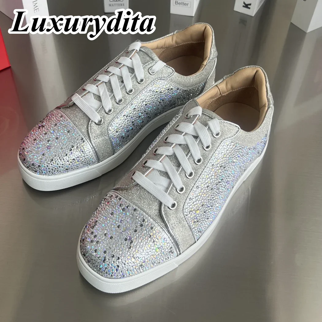LUXURYDITA Designer Men Casual Sneakers Real Leather Red sole Luxury Womens Tennis Shoes 35-47 Fashion Unisex loafers HJ1245
LUXURYDITA Designer Men Casual Sneakers Real Leather Red sole Luxury Womens Tennis Shoes 35-47 Fashion Unisex loafers HJ1245