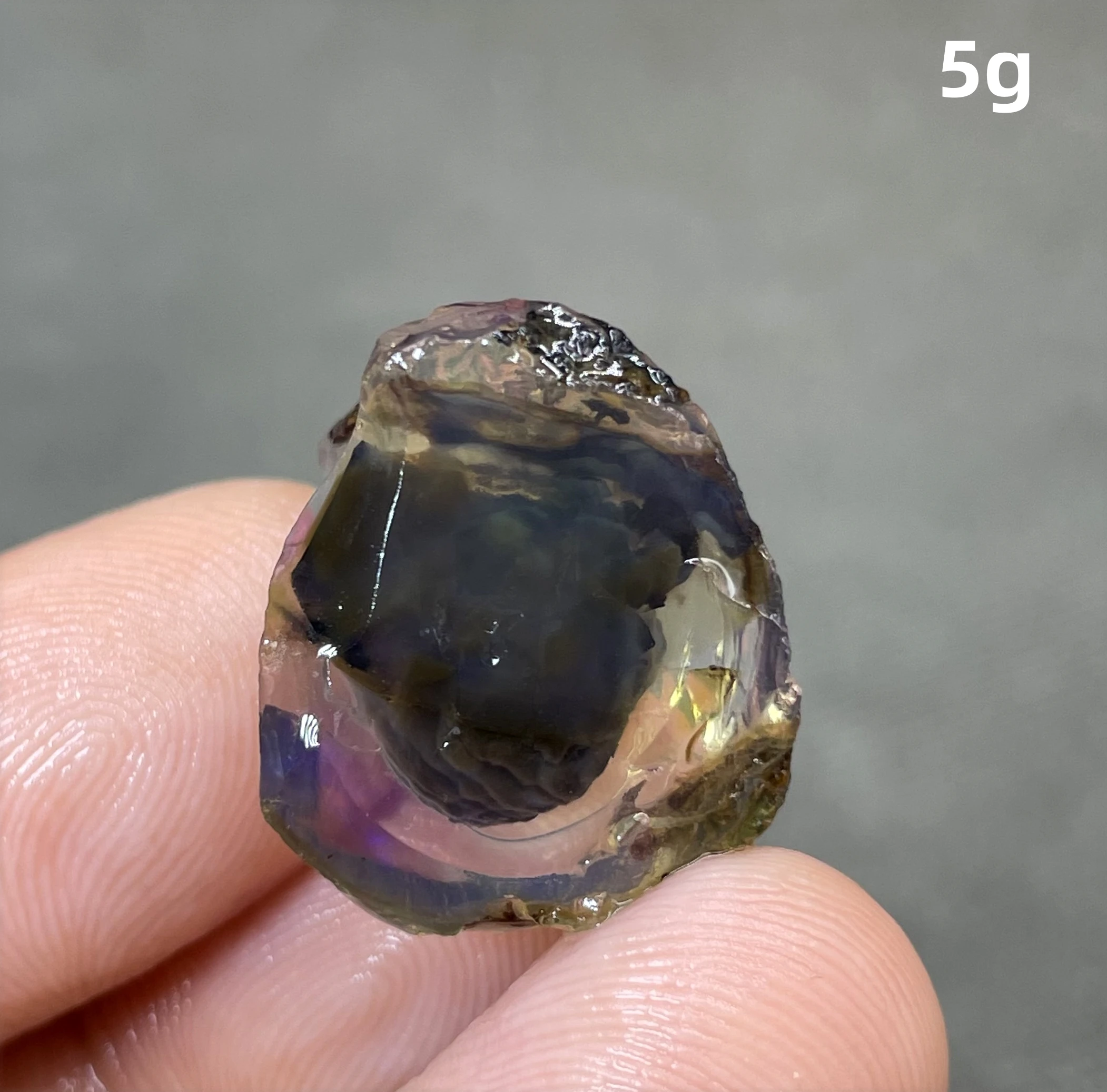 

BEST COLOR! 5g natural rare color Ethiopia water Opal gem mineral specimen stones and crystals healing crystals quartz