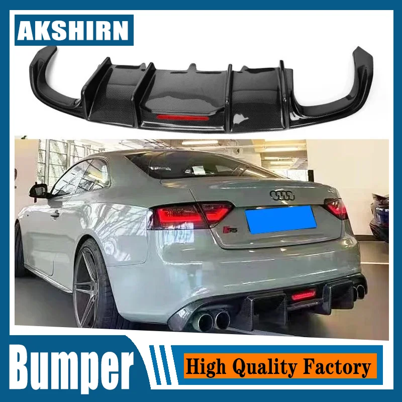 Rear Bumper Diffuser Lip Spoiler For Audi A5 S line S5 Coupe 2008 2009 2010 2011 2012 Real Carbon fiber Non For A5 Standard
Rear Bumper Diffuser Lip Spoiler For Audi A5 S line S5 Coupe 2008 2009 2010 2011 2012 Real Carbon fiber Non For A5 Standard