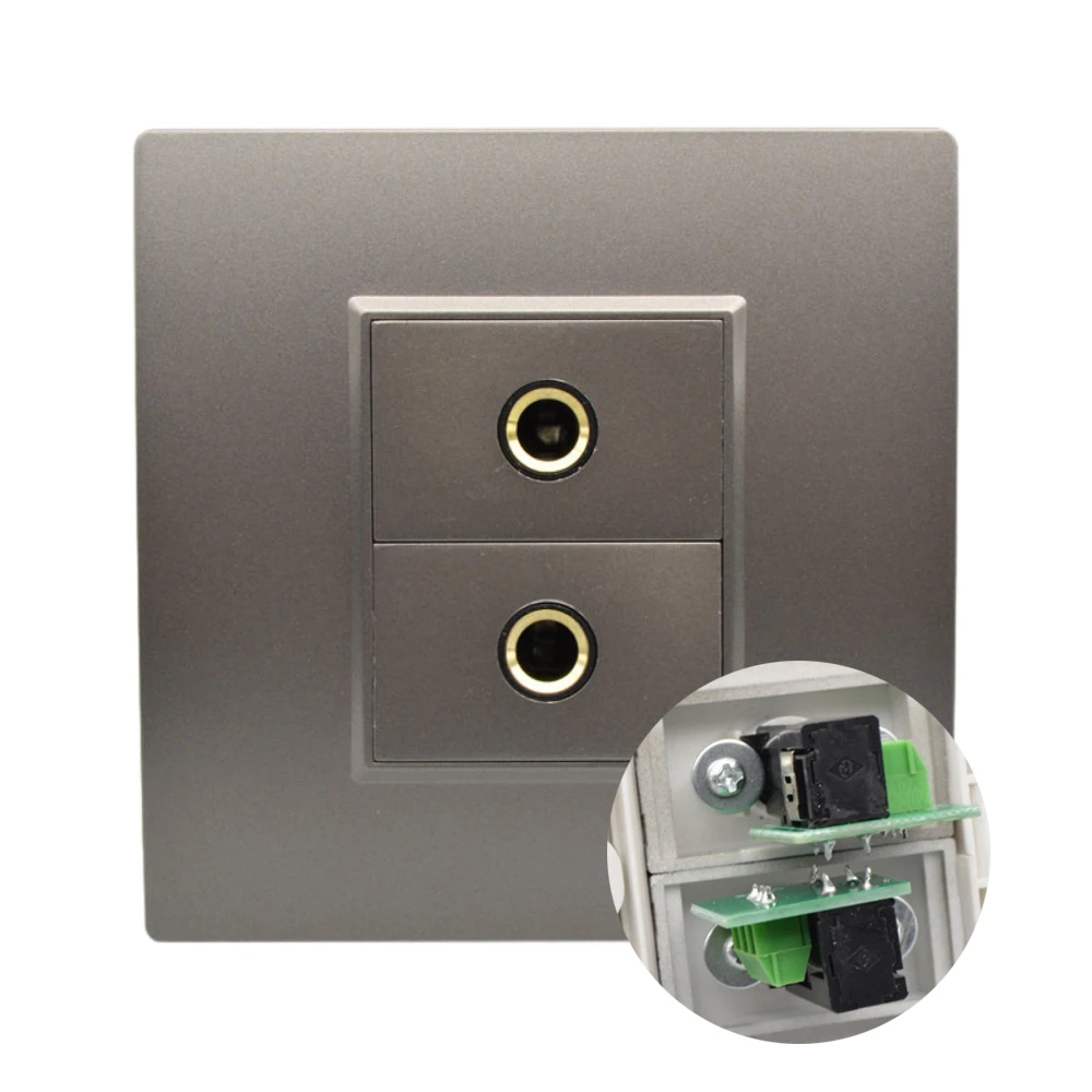 86 Type Microphone Solderless Module 2PCS 6.5mm Microphone Socket Module Solderless Screw Wire Microphone Panel Wall Socket
86 Type Microphone Solderless Module 2PCS 6.5mm Microphone Socket Module Solderless Screw Wire Microphone Panel Wall Socket