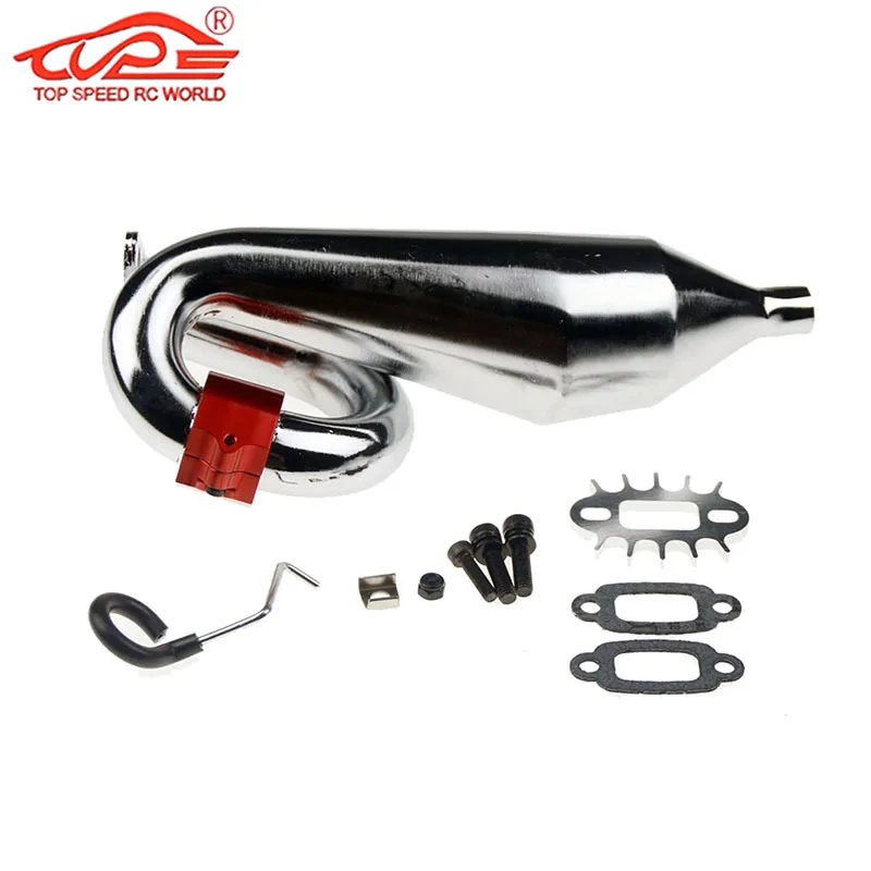 

Upgrade Aluminum Exhaust Pipe /Tuned Pipe Kit for 1/5 Scale Rc Car Gas HPI ROFUN BAHA ROVAN KM BAJA 5B 5T 5SC Buggy Truck Parts