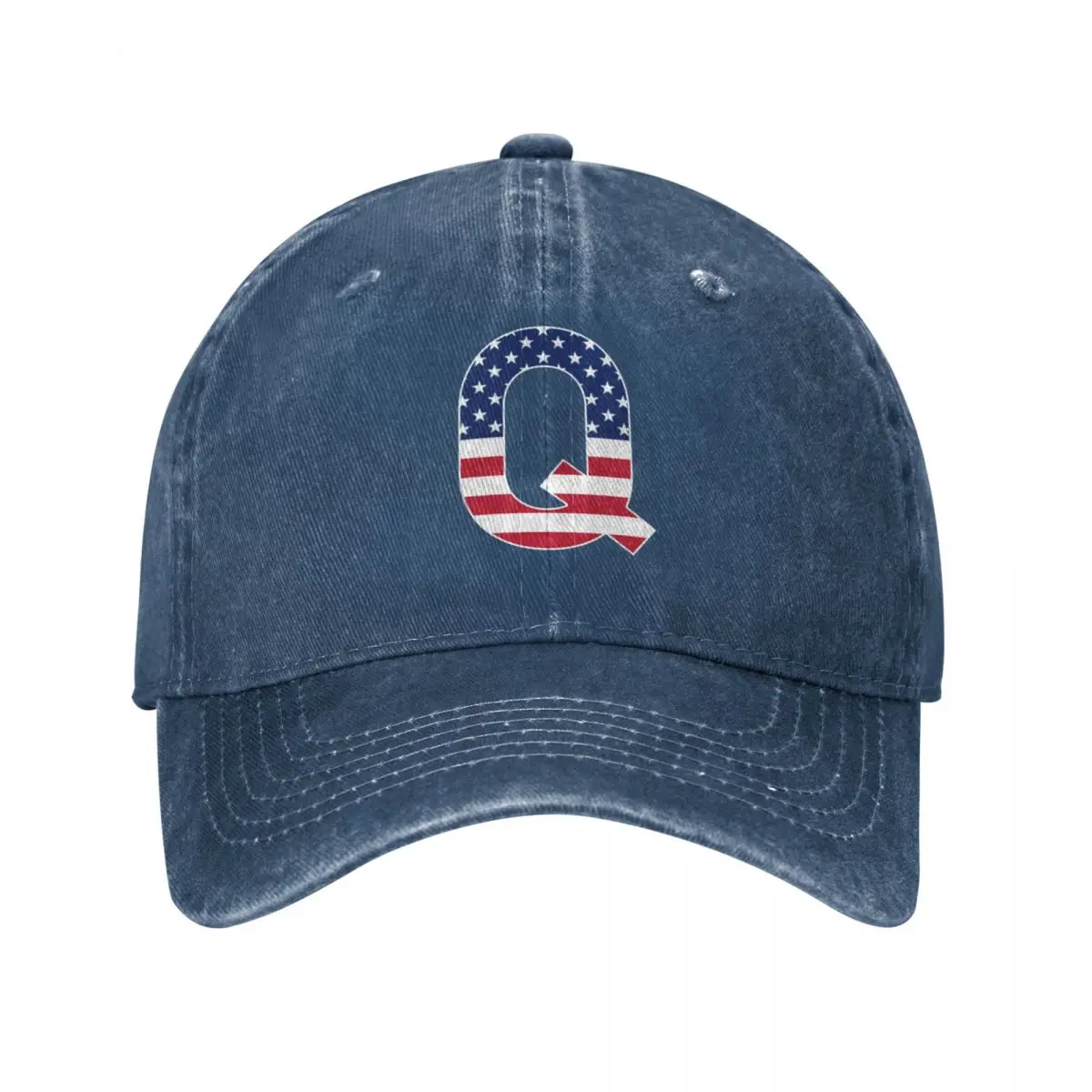 

Letter Q Capital Alphabet Q American Flag Gifts Cowboy Hat Hat Luxury Brand Vintage Elegant Women'S Hats Men'S