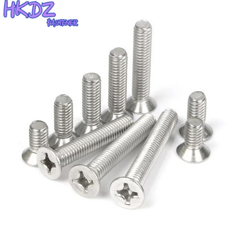 M5 Flat Head Cross Screw Carbon Steel Phillips Countersunk Head Machine Screws Zinc-Plated Length 8/10/12/16/20mm GB819
M5 Flat Head Cross Screw Carbon Steel Phillips Countersunk Head Machine Screws Zinc-Plated Length 8/10/12/16/20mm GB819