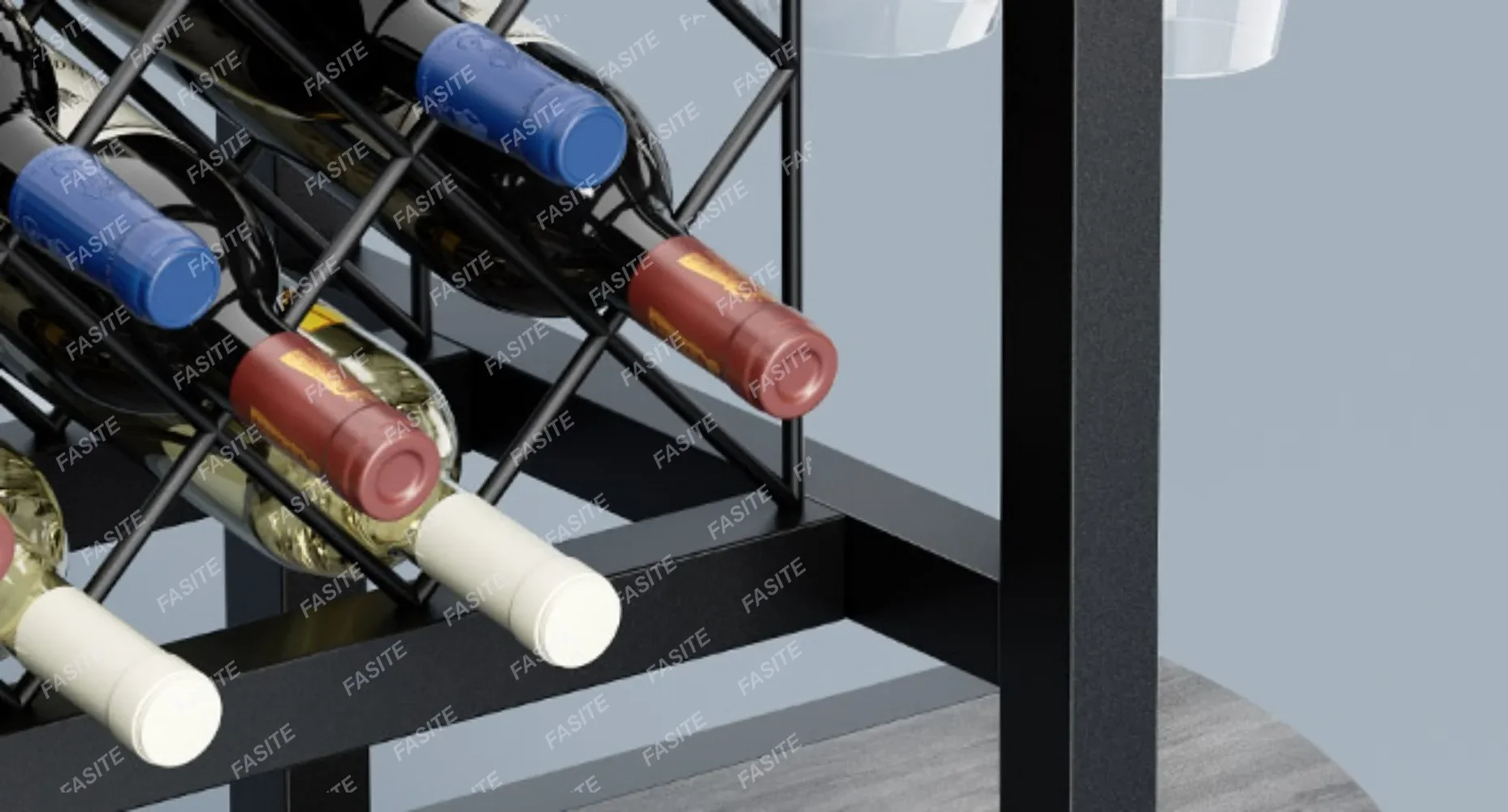 Bar Table Cabinet With Power Outlet, LED Home Mini Bar Cabinet For Liquor, Metal Wine Bar Stand With 4-Tier Storage Bar Table Cabinet With Power Outlet, LED Home Mini Bar Cabinet For Liquor, Metal Wine Bar Stand With 4-Tier Storage