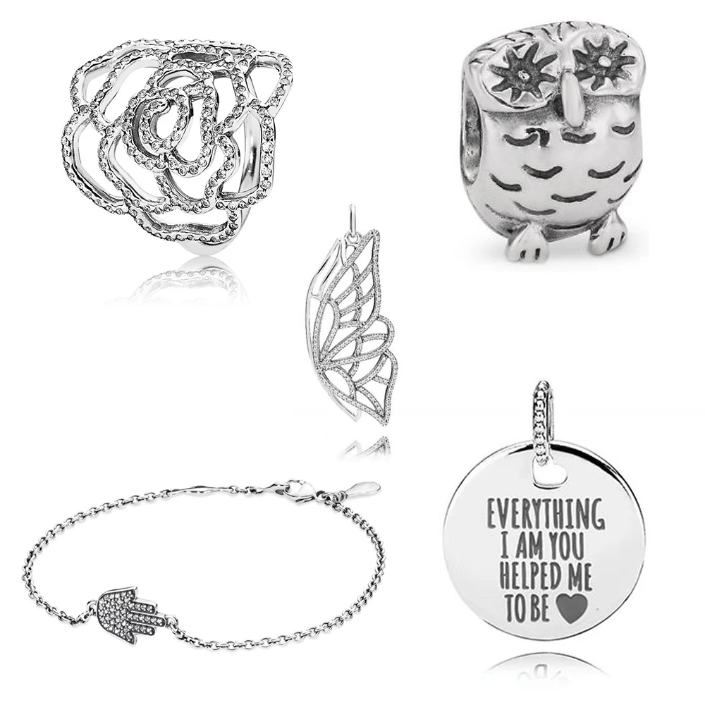 New High Quality 1: 1 925 Sterling Silver Owl Charm Charm Symbol Protection Bracelet Transparent Cubic Zirconia Fashion Bracelet
New High Quality 1: 1 925 Sterling Silver Owl Charm Charm Symbol Protection Bracelet Transparent Cubic Zirconia Fashion Bracelet