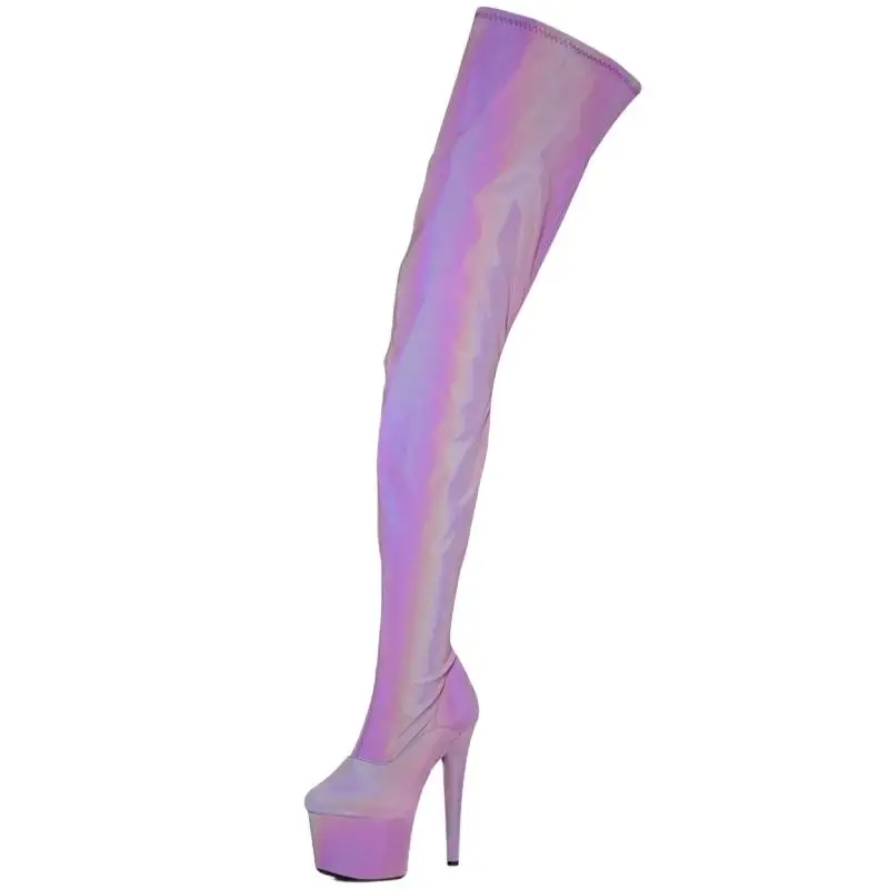 17CM Super High Heel Over The Knee Boots Discolored Platform Fetish Stripper Women's Pole Dancing Clubwear Shoes
17CM Super High Heel Over The Knee Boots Discolored Platform Fetish Stripper Women's Pole Dancing Clubwear Shoes