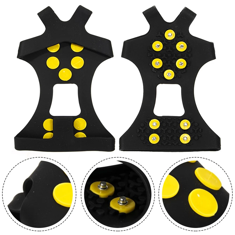 10 Studs Anti Slip Spikes Grips Crampon Cleats Anti-Skid Crampons Winter Climbing Fishing Snow Mountain Climbing Claw
10 Studs Anti Slip Spikes Grips Crampon Cleats Anti-Skid Crampons Winter Climbing Fishing Snow Mountain Climbing Claw
