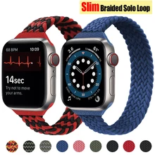 Slim Braided Solo Loop For Apple watch band 44mm 40mm 38mm 42mm 42 mm FABRIC Elastic belt bracelet iWatch serie 3 4 5 se 6 strap
Slim Braided Solo Loop For Apple watch band 44mm 40mm 38mm 42mm 42 mm FABRIC Elastic belt bracelet iWatch serie 3 4 5 se 6 strap