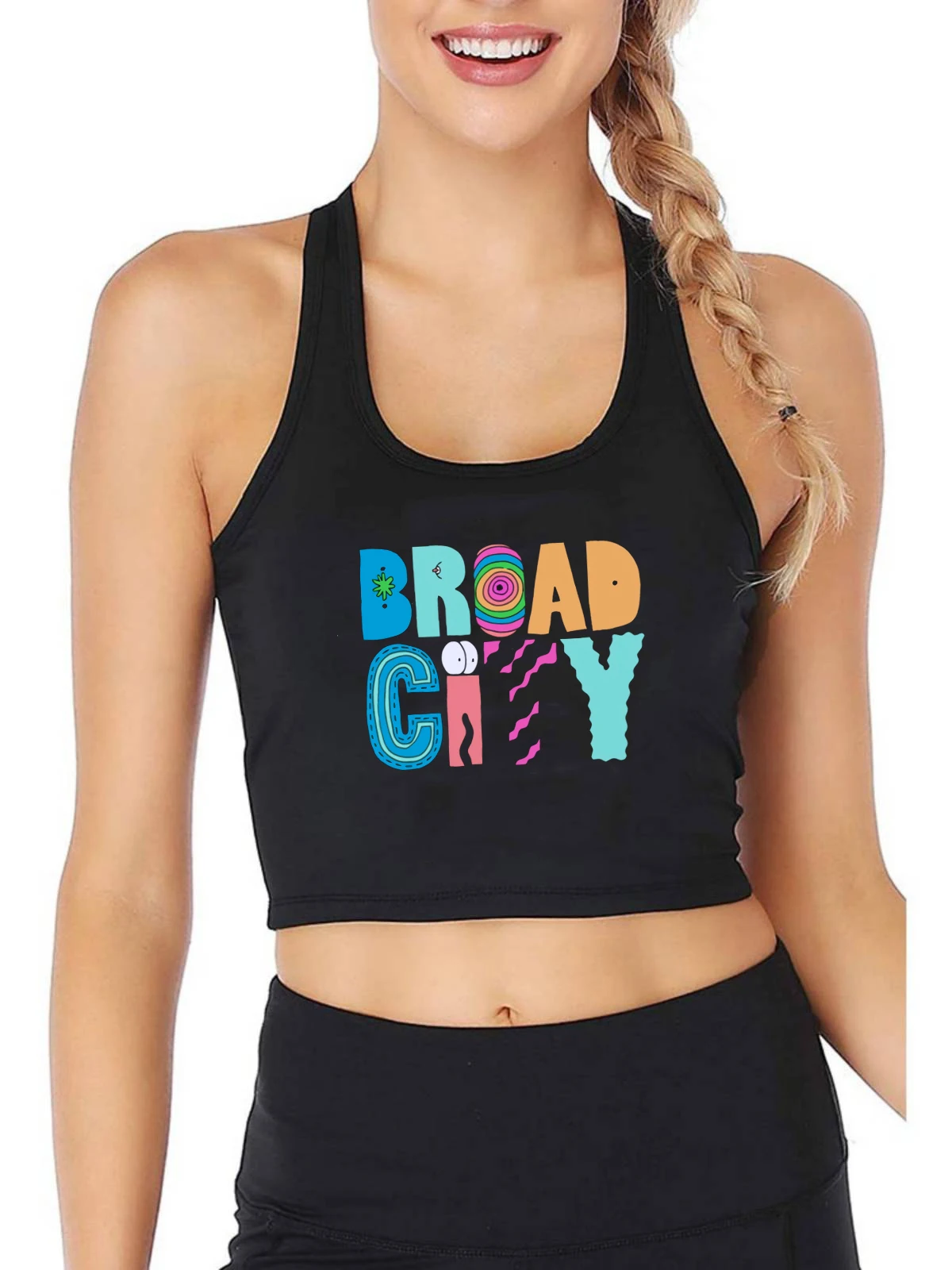 Funny Broad City Graphics Classical Sexy Slim Fit Crop Top Customizable Pure Breathable Tank Tops Hotwife Training Camisole
Funny Broad City Graphics Classical Sexy Slim Fit Crop Top Customizable Pure Breathable Tank Tops Hotwife Training Camisole