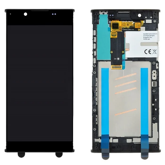 Дисплей для Sony Xperia L1/L1 Dual (G3311/G3312) в рамке + сенсорный экран (черный) (100% LCD) |