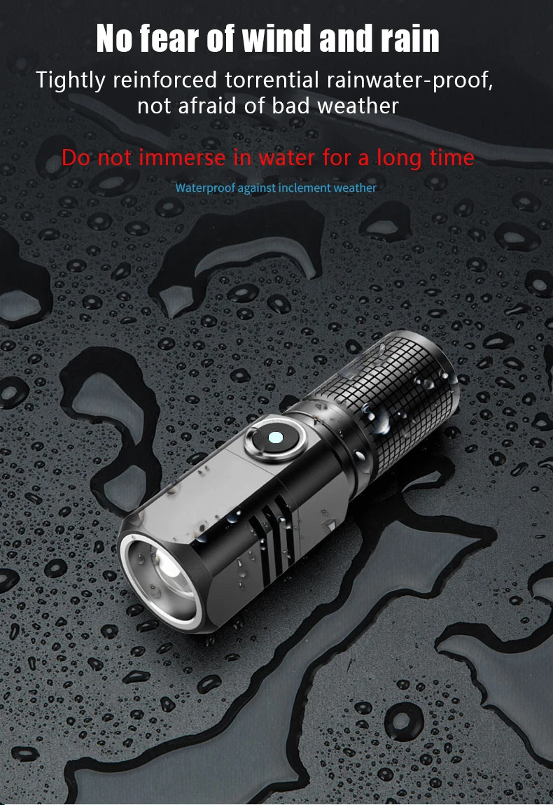 Generic Mini Portable Torch 4 CORE P50 LED USB Rechargeable Torch 3