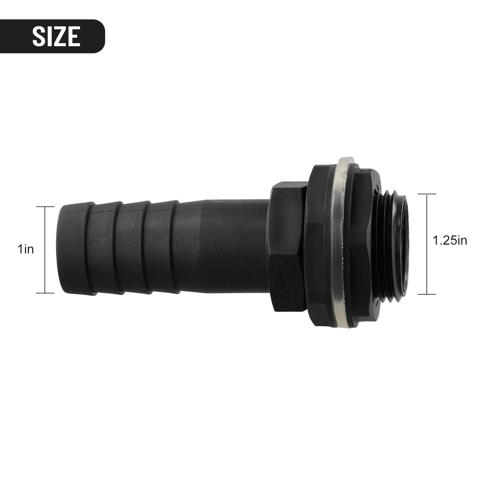 Water Butt/Tank 1in Overflow Connector 3/4inch BSPM Thread Quick Connector For The Water Storage Tank Watering Irrigation Fit
Water Butt/Tank 1in Overflow Connector 3/4inch BSPM Thread Quick Connector For The Water Storage Tank Watering Irrigation Fit