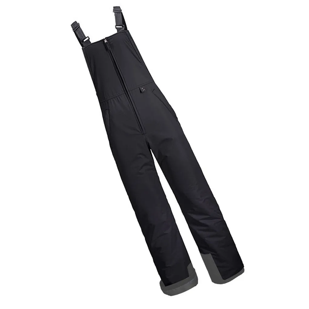 

Женские лыжные брюки комбинезон универсальные черные утепленные брюки для сноуборда M