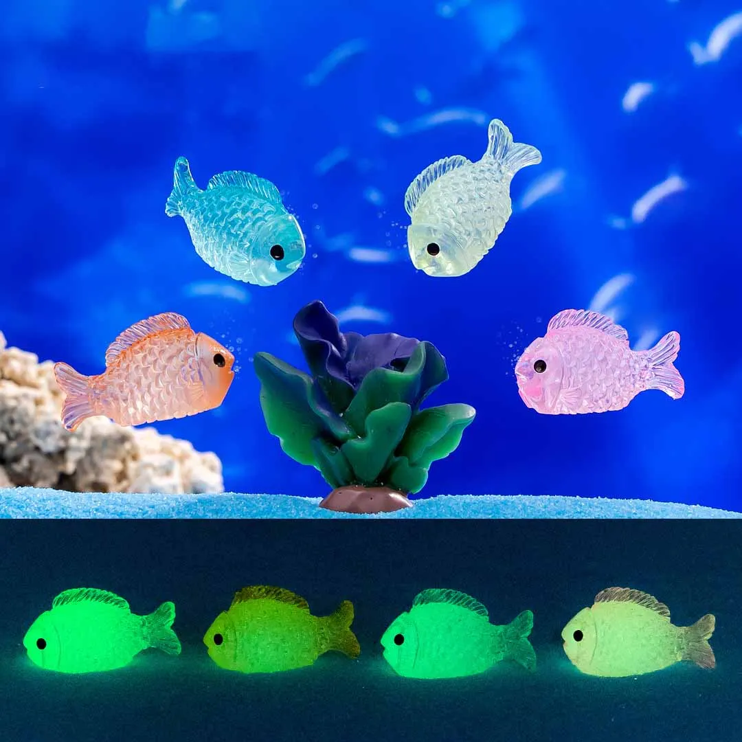 5Pcs Micro Landscape Cartoon Cute Glow-in-the-dark Fish Toy Model Creative DIY Decorative Accessories Mini Desktop Ornaments
5Pcs Micro Landscape Cartoon Cute Glow-in-the-dark Fish Toy Model Creative DIY Decorative Accessories Mini Desktop Ornaments