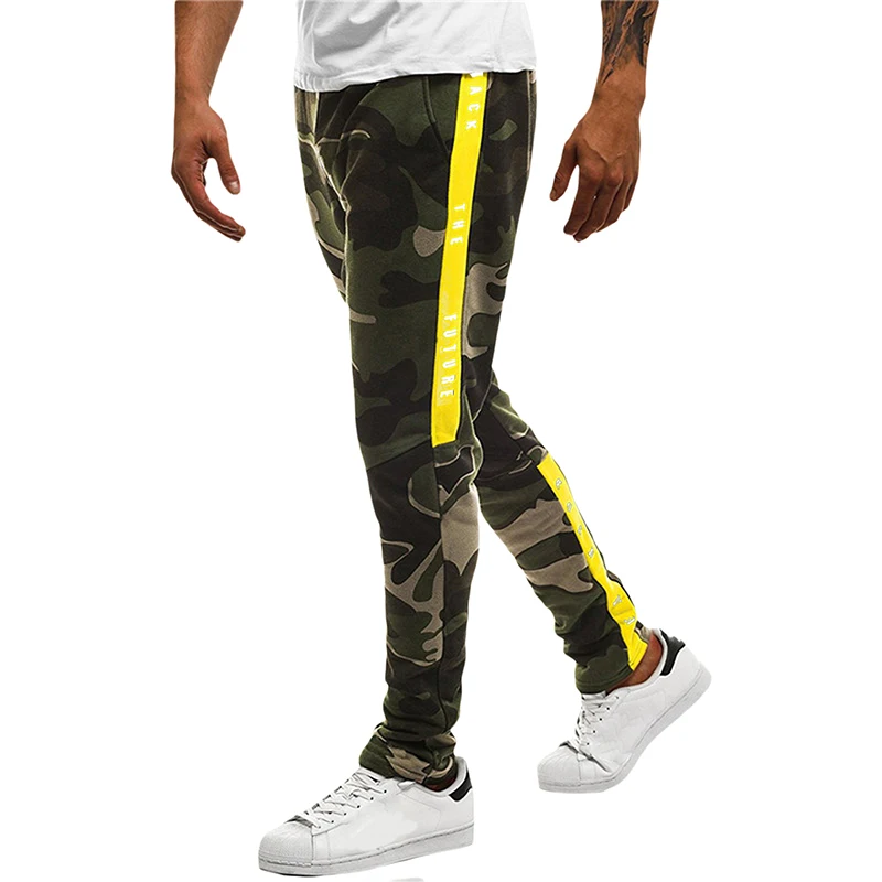 

Men Slim Joggers Sports Pants Camouflage Printed Casual Loose Gym Fitness Outdoor Running Cargo Sweatpants