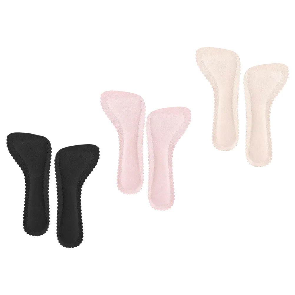 

3 Pairs Sandals Capri Pad Comfortable High Heel Insoles Insert Pads Heels Arch of Foot Emulsion Inserts Women's Shoe