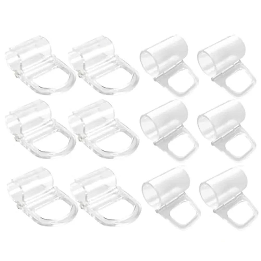 12 шт., прозрачные зажимы для штор из АБС-пластика 
12 шт., прозрачные зажимы для штор из АБС-пластика