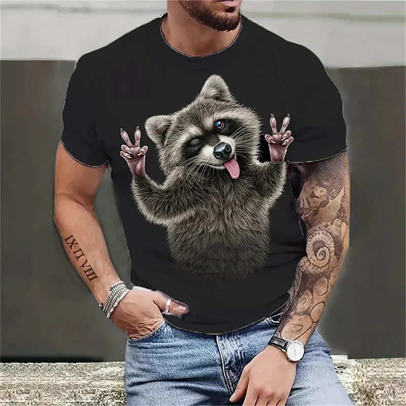 Funny Animal Raccoon Graphic T Shirts Vintage Streetwear T Shirt For Men Clothes Procyon Lotor 3D Print T-Shirt Hip Hop Kids Top
Funny Animal Raccoon Graphic T Shirts Vintage Streetwear T Shirt For Men Clothes Procyon Lotor 3D Print T-Shirt Hip Hop Kids Top