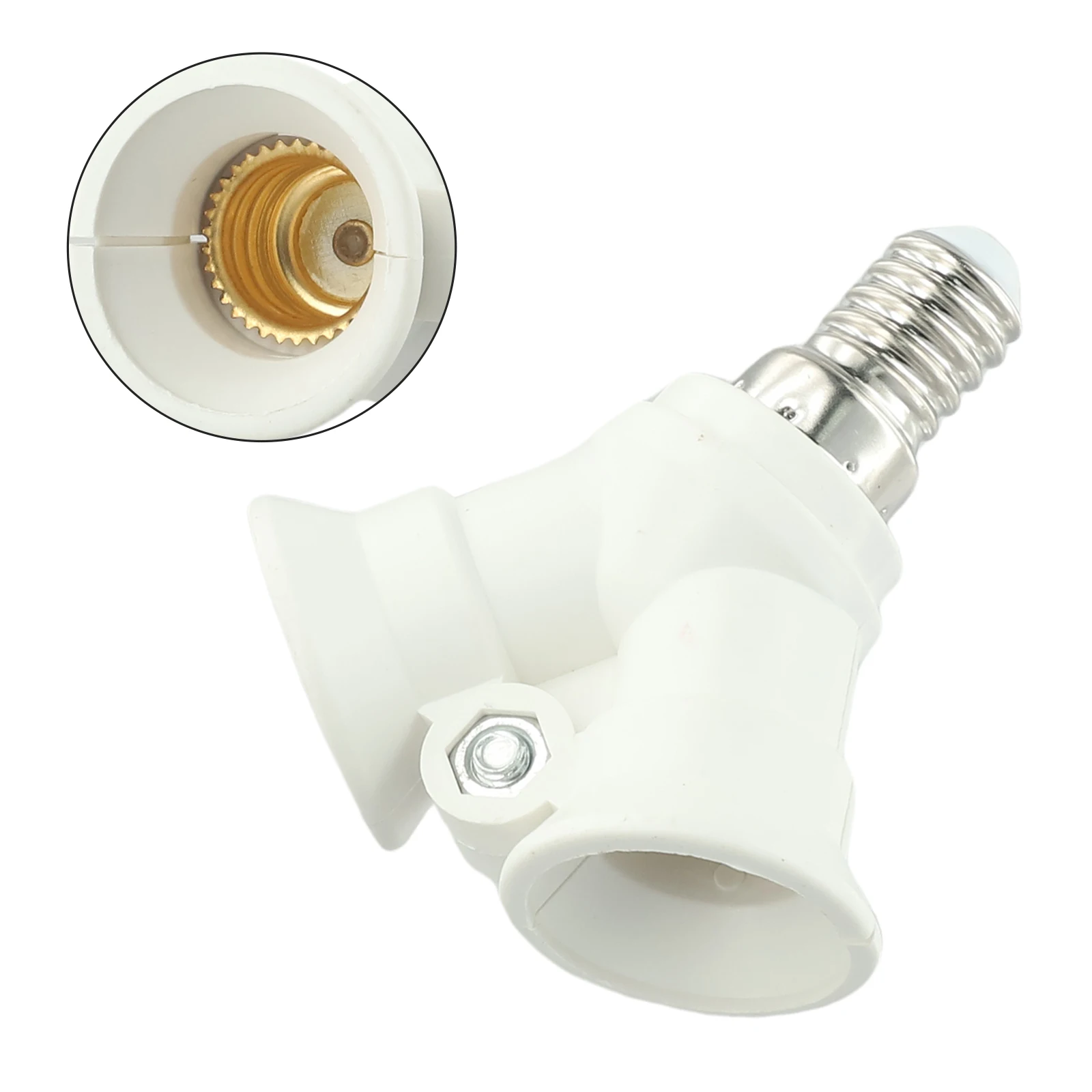 White Lighting Accessories Attachment Adjustable Base Socket Lamp holder Ceiling Rotatable PBT E14 Light Splitter
White Lighting Accessories Attachment Adjustable Base Socket Lamp holder Ceiling Rotatable PBT E14 Light Splitter