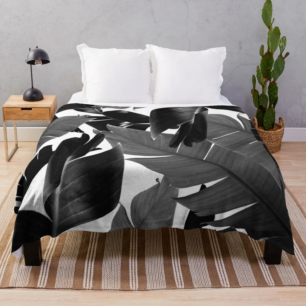 

Banana Palm Leaves Jungle Pattern #4 #tropical #wall #decor #art Throw Blanket Flannel Heavy Thins manga Blankets