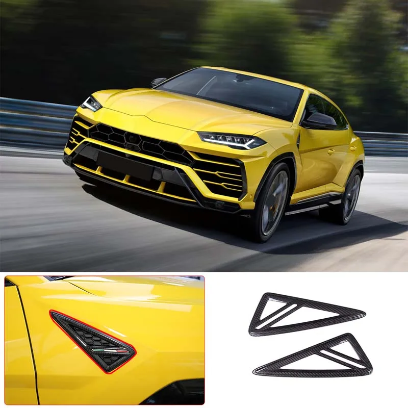 For 2018-2021 Lamborghini URUS real carbon fiber car styling car side air outlet fender cover sticker car exterior accessories
For 2018-2021 Lamborghini URUS real carbon fiber car styling car side air outlet fender cover sticker car exterior accessories